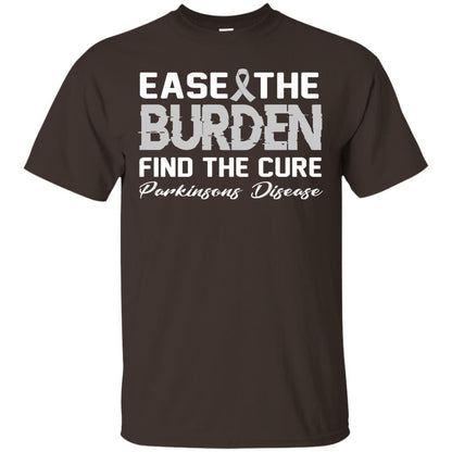 Ease The Burden Find The Cure Parkinson's Awareness T-shirt Dark Chocolate
