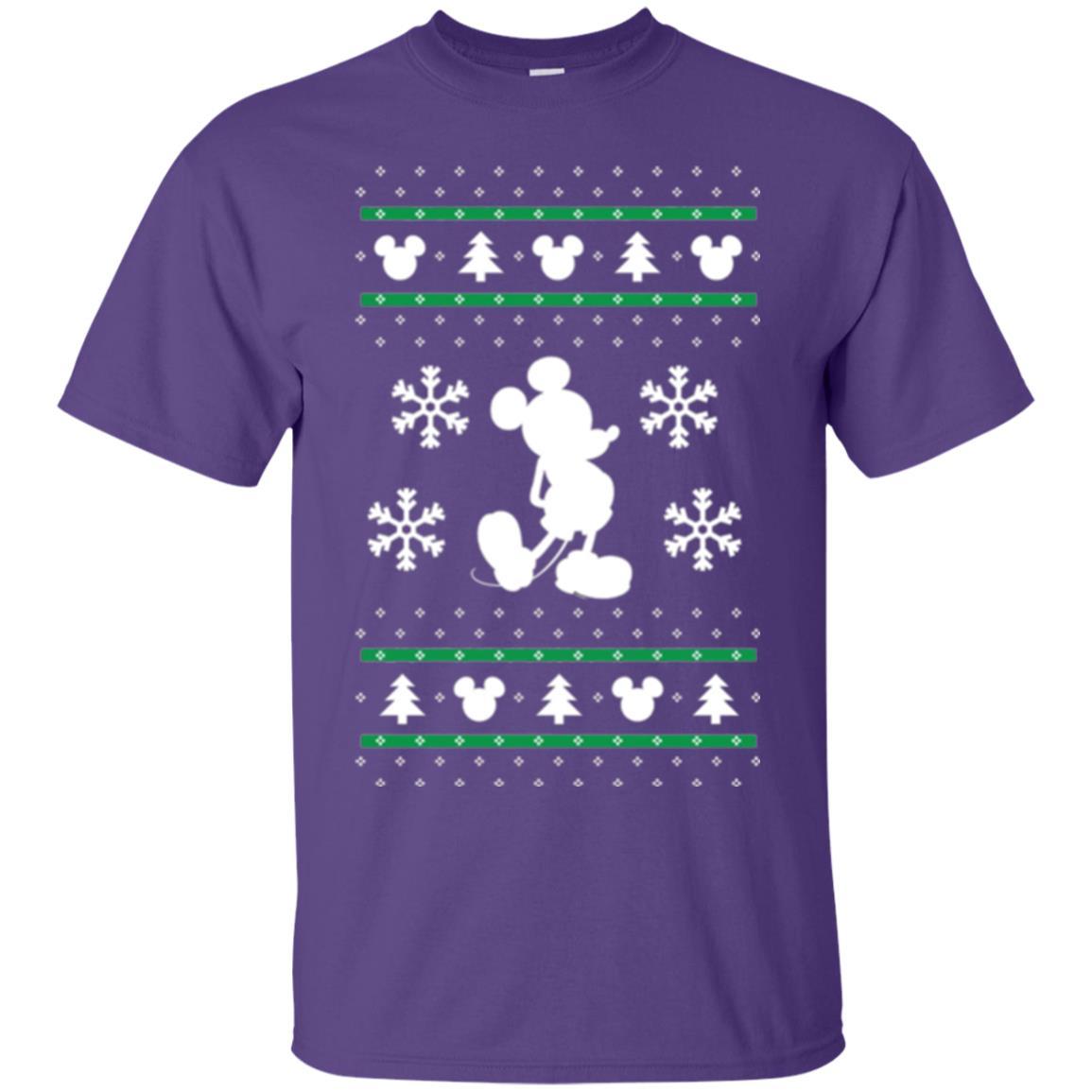 Christmas T-shirt Mickey Mouse Purple
