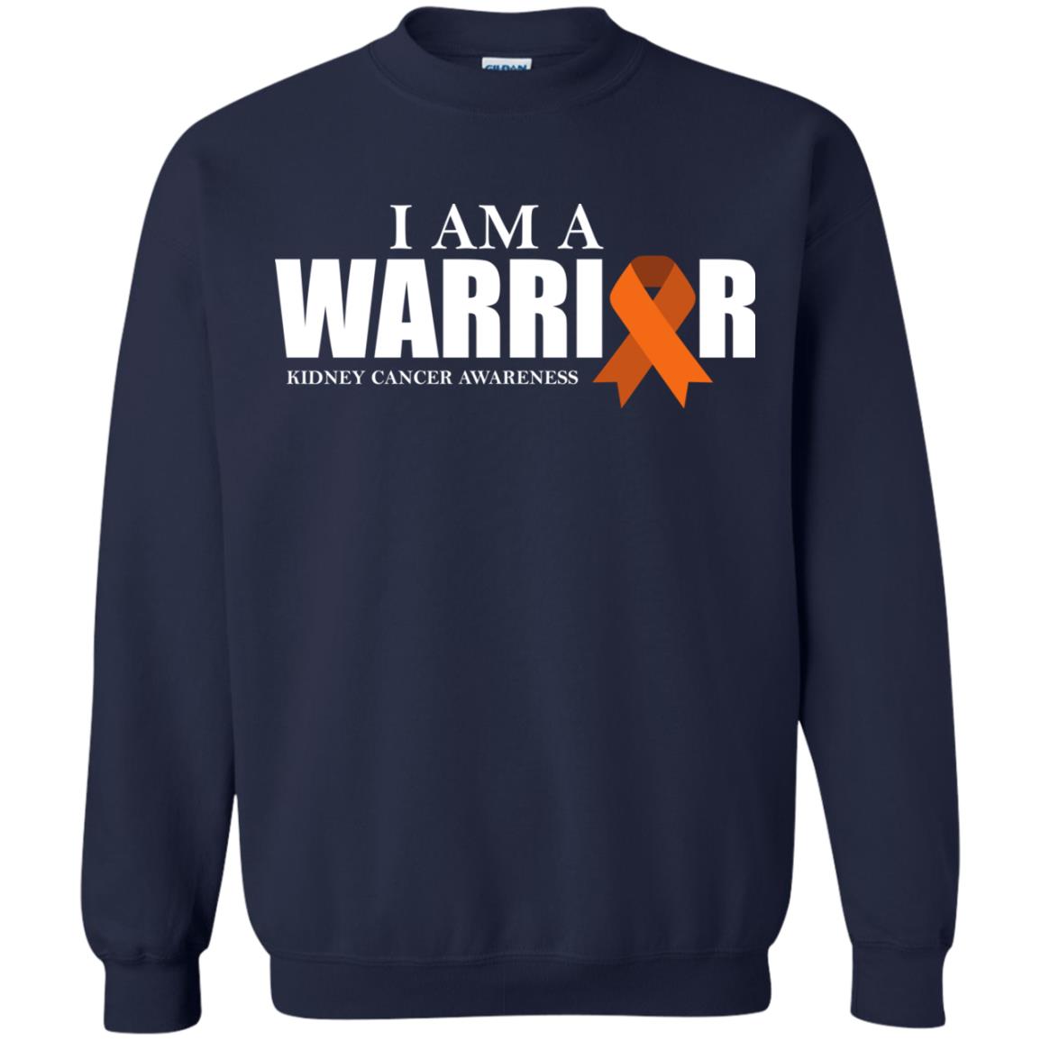 Kidney Cancer Awareness T-shirt I Am A Warrior Kidney Cancer Awareness Navy