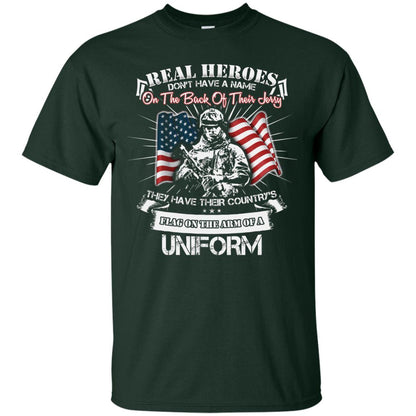 Real Heroes Dont Have A Name On The Back Of Their Jersey They Hev Their Country Flag On The Arm Of A Uniform Forest