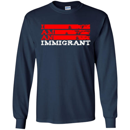 Anti Trump T-shirt Political Tee I Am An Immigrant Political Navy