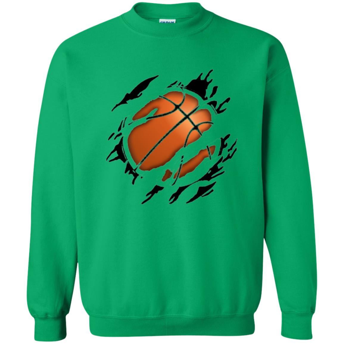Basketball Lover T-shirt Basketball In Me Irish Green