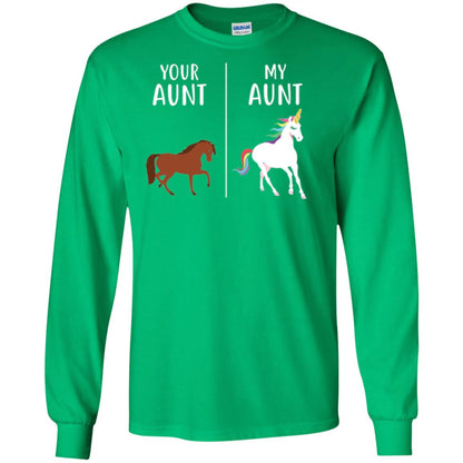 Unicorn T-shirt Your Aunt My Aunt Irish Green