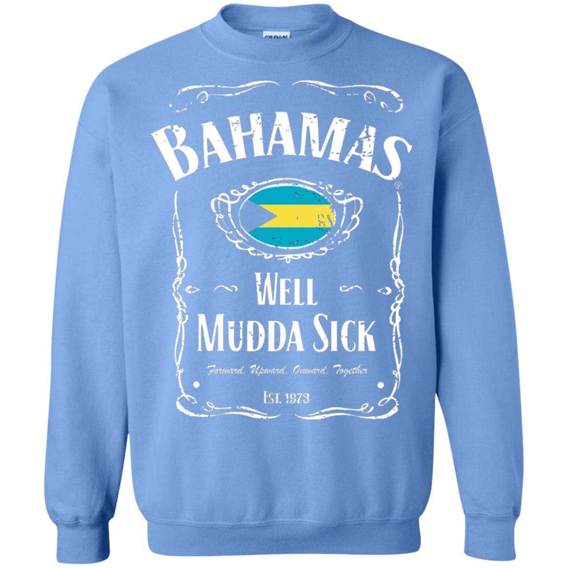 Vintage Bahamas Vacation T-shirt Well Mudda Sick Souvenir Carolina Blue