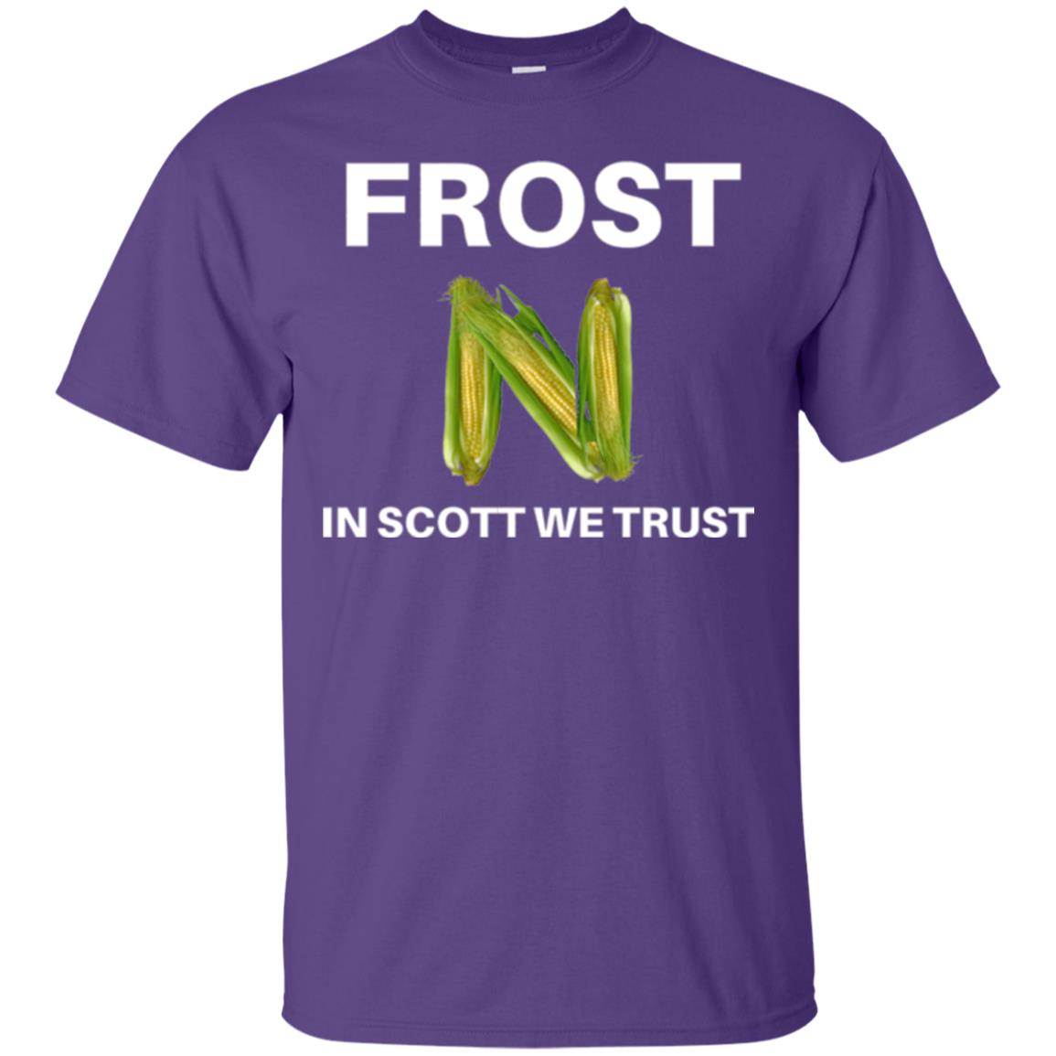 Frost Scott We Trust Nebraska Football Coach T-shirt Purple