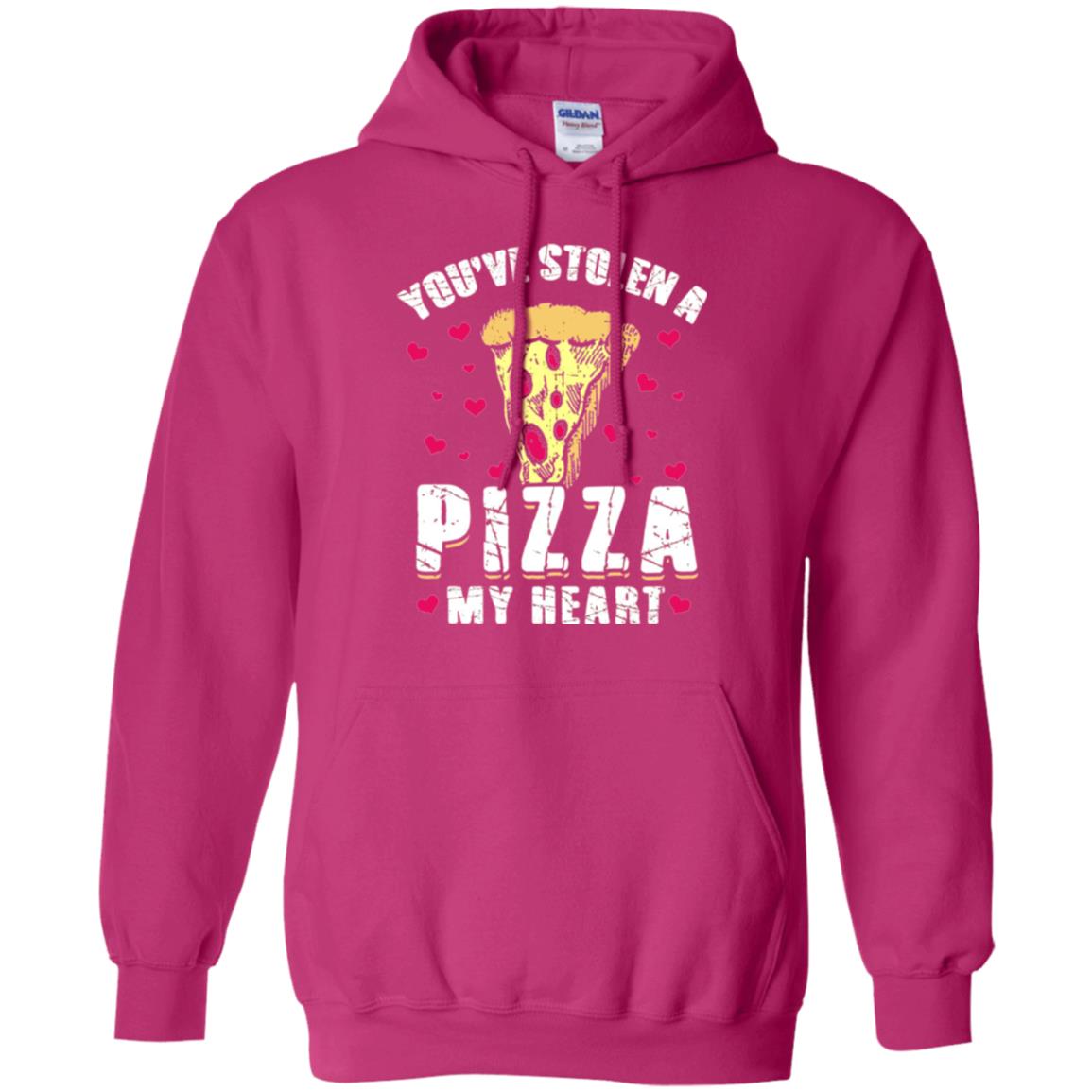 Funny Valentines Day Shirt Food Gift You_ve Stolen Pizza My Heart Heliconia