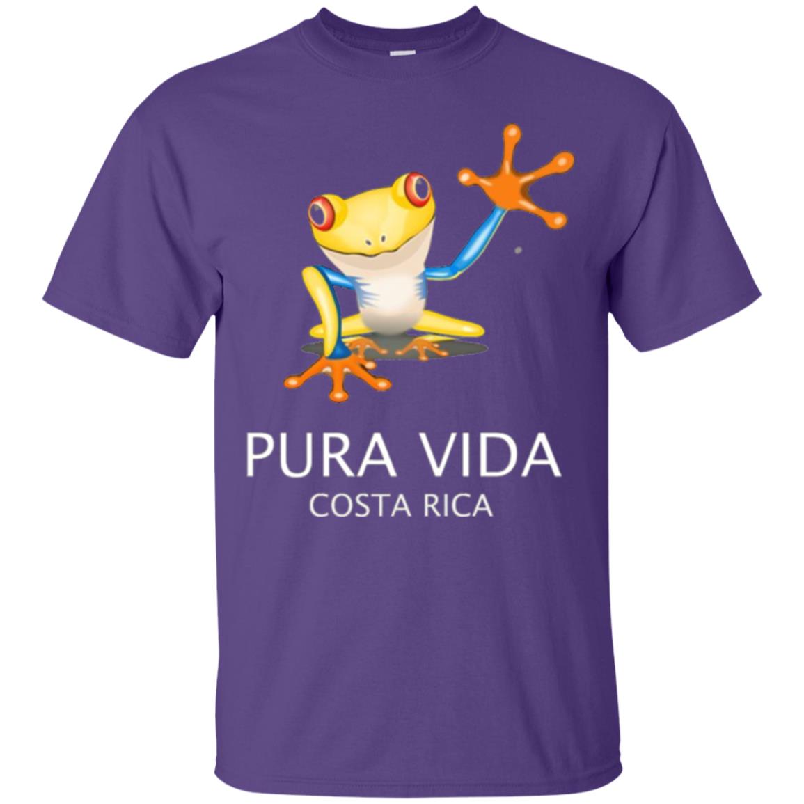 Tree Frog T-shirt Pura Vida Costa Rica T-shirt Purple