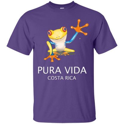 Tree Frog T-shirt Pura Vida Costa Rica T-shirt Purple