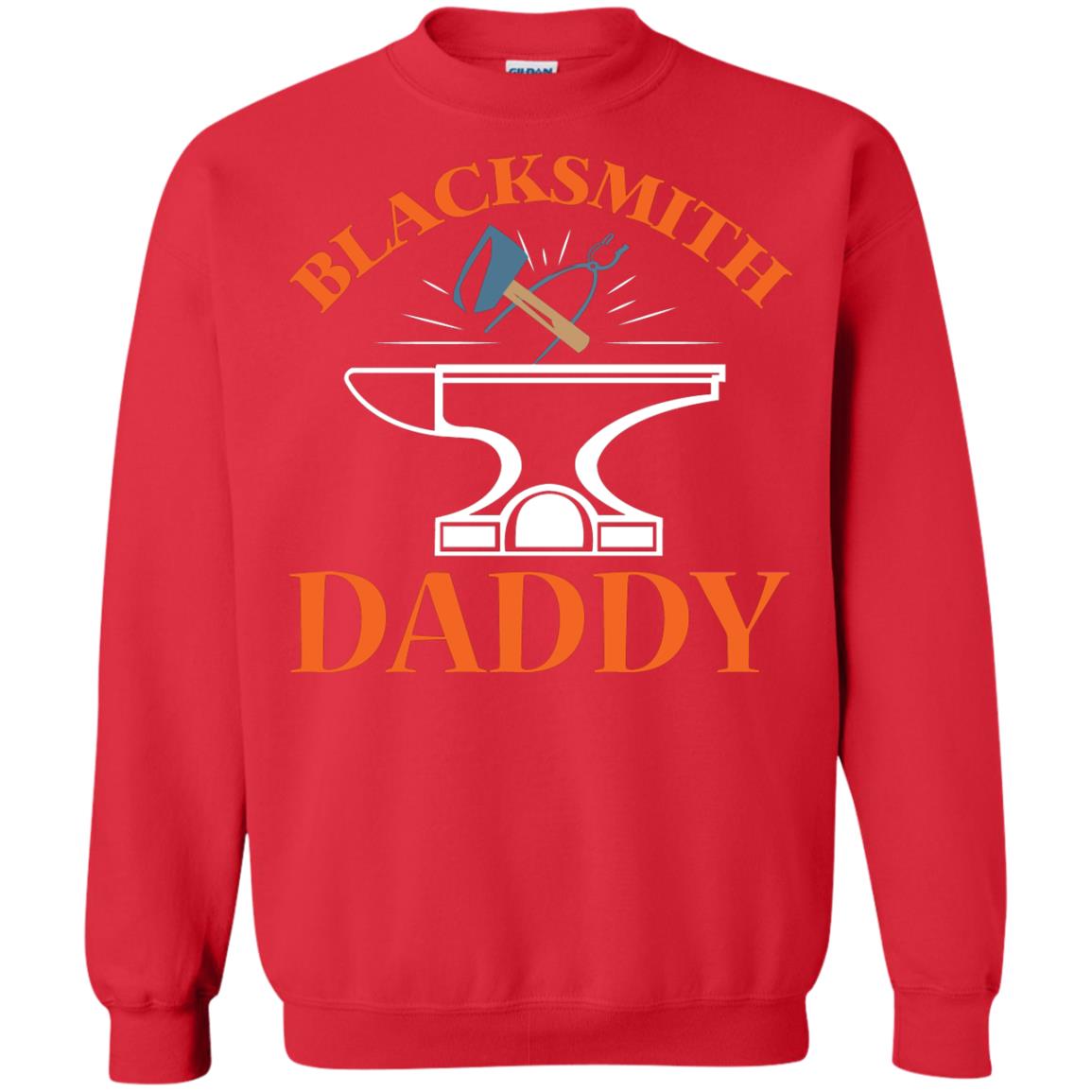 Blacksmith Daddy Happy Father's Day Shirt Red