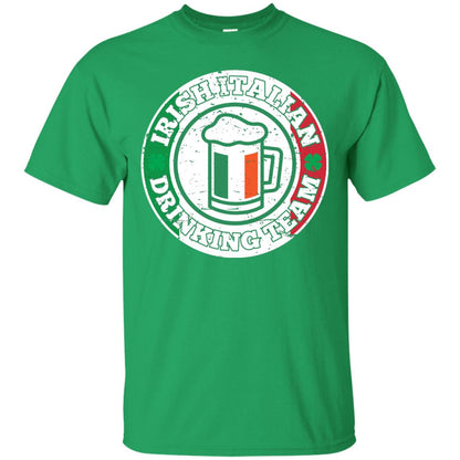 Irish Italian Drinking Team Italy Flag St Patrick_s Day T-shirt Irish Green