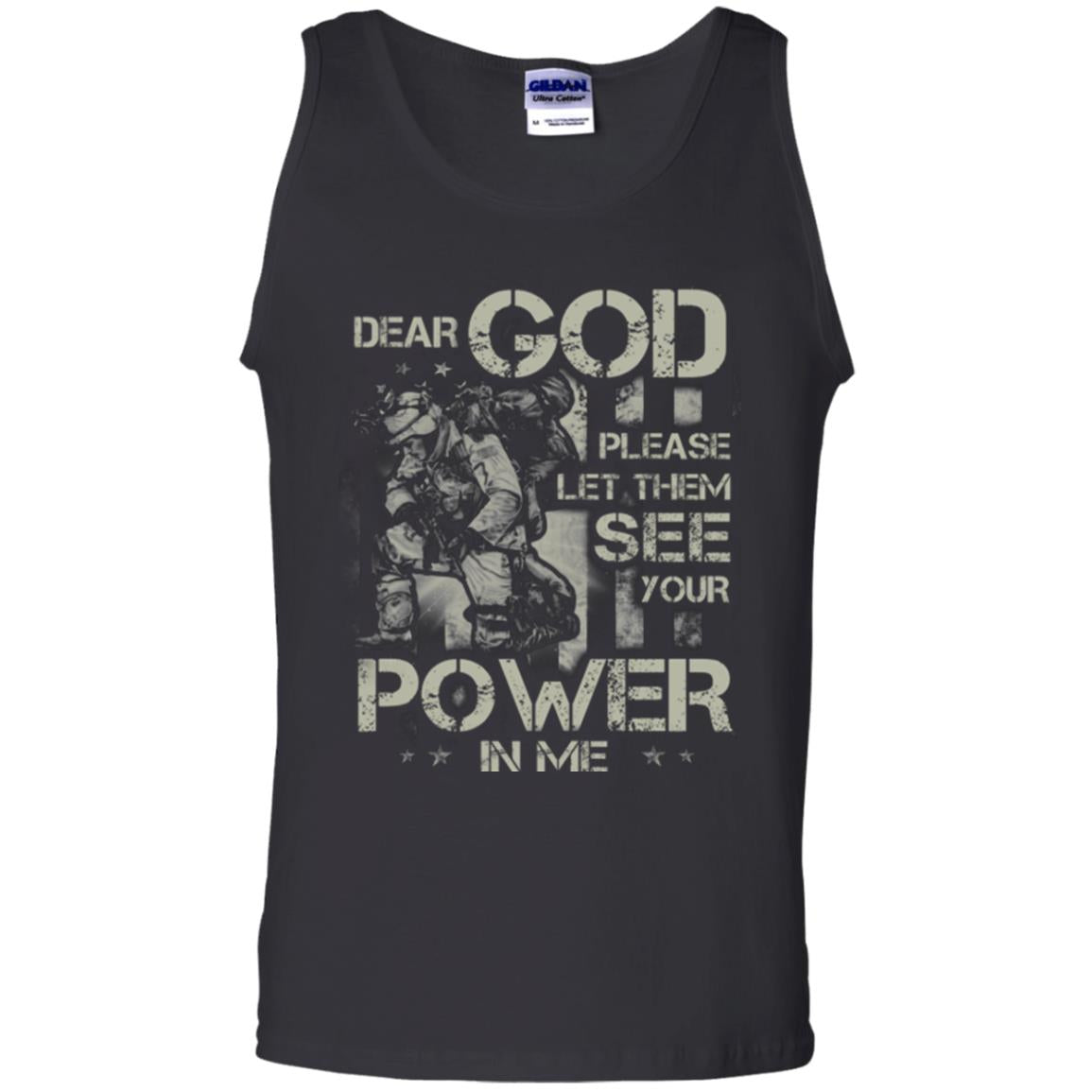 Dear God Please Let Them See Yuor Future In Me Military Shirt Black