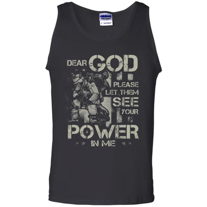 Dear God Please Let Them See Yuor Future In Me Military Shirt Black