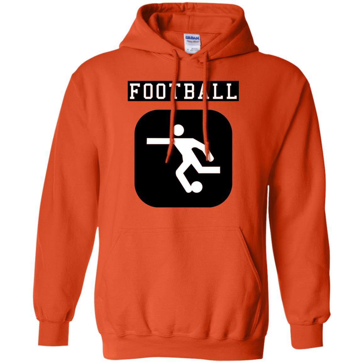 Football Soccer Shirt Retro Street Orange