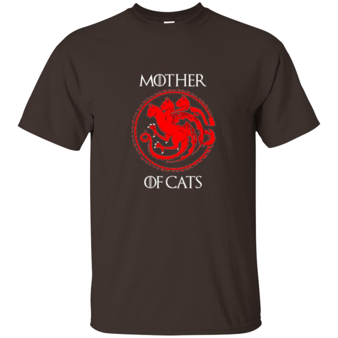 Cat Lovers T-shirt Mother Of Cat Dark Chocolate