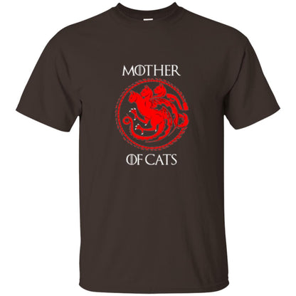 Cat Lovers T-shirt Mother Of Cat Dark Chocolate