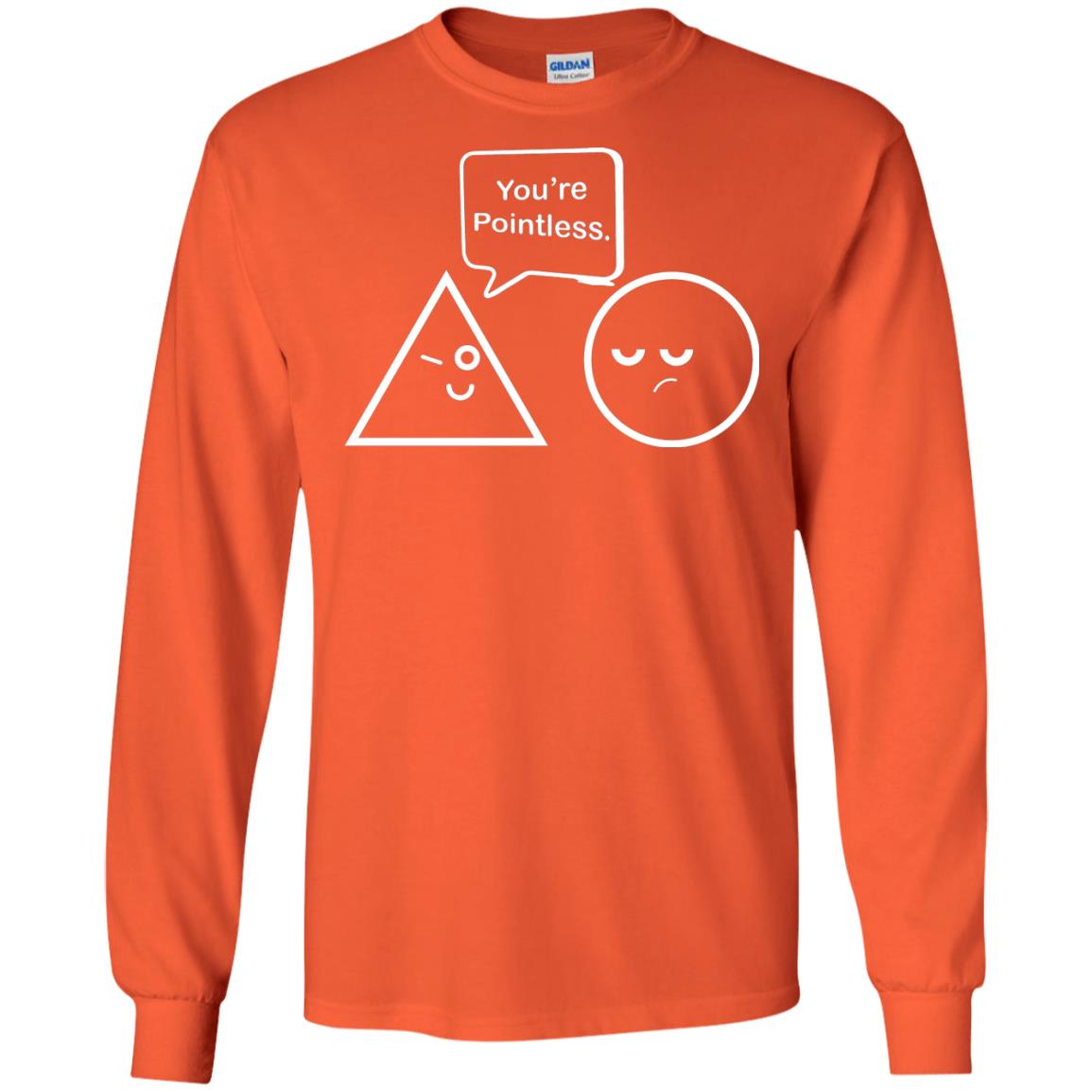 Math Lover T-shirt You're Are Pointless Orange