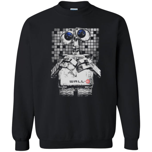 Film T-shirt Wall-e Tile Portrait Graphic Black