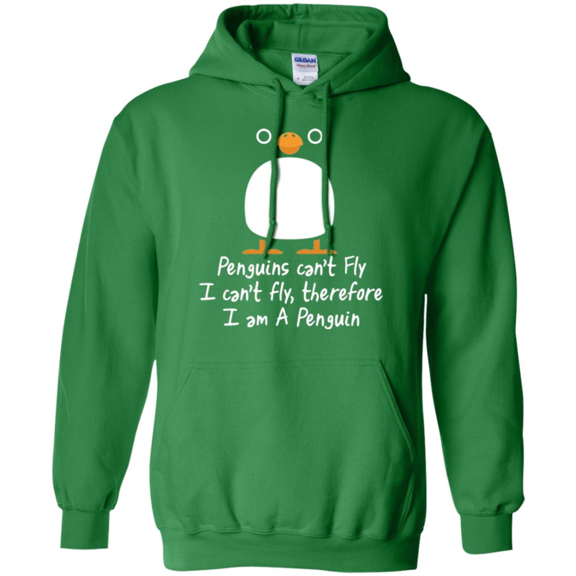 Penguin T-shirt I Can_t Fly Irish Green