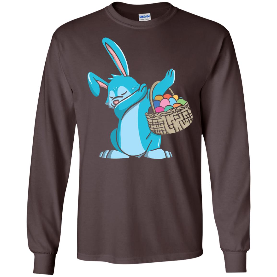 Easter Bunny Dab Easter Shirt Dark Chocolate