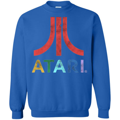 Colorful Retro Atari Gaming Logo T-shirt Royal