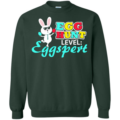 Egg Hunt Level Eggspert Easter Holiday T-shirt Forest Green
