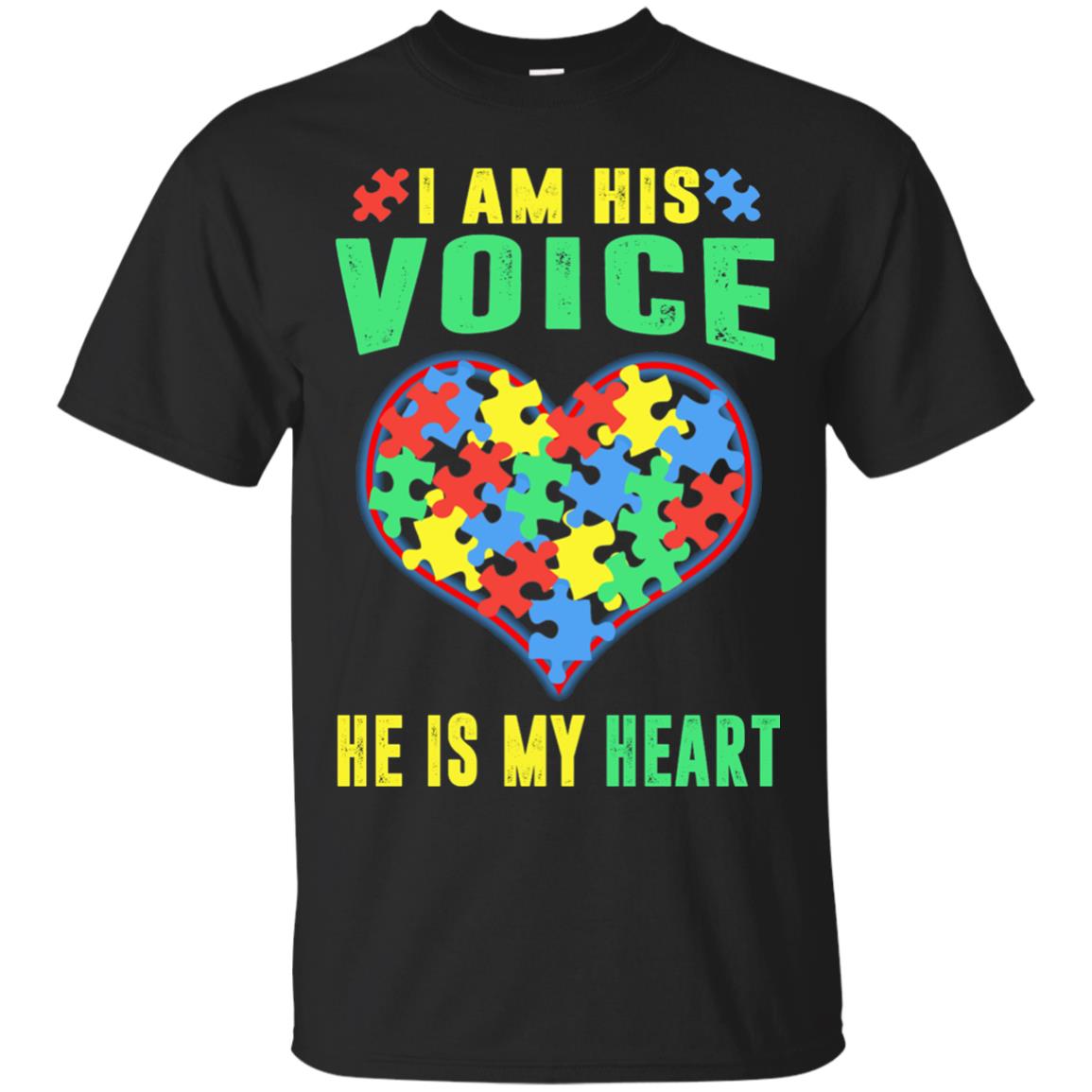 Autism Awareness Shirt He Is My Heart Black