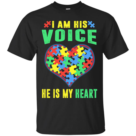 Autism Awareness Shirt He Is My Heart Black