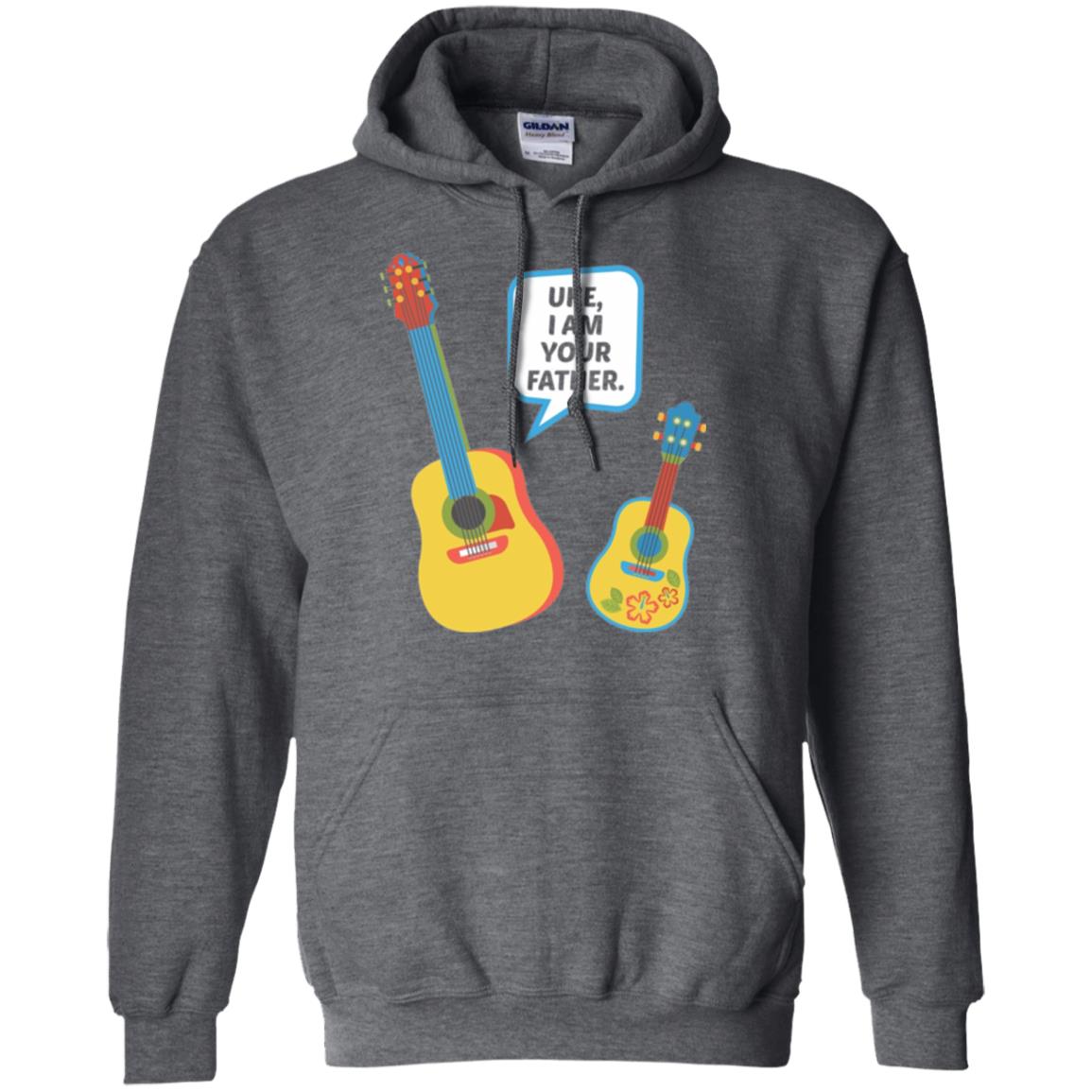 Ukulele Lovers T-shirt Uke I Am Your Father Dark Heather