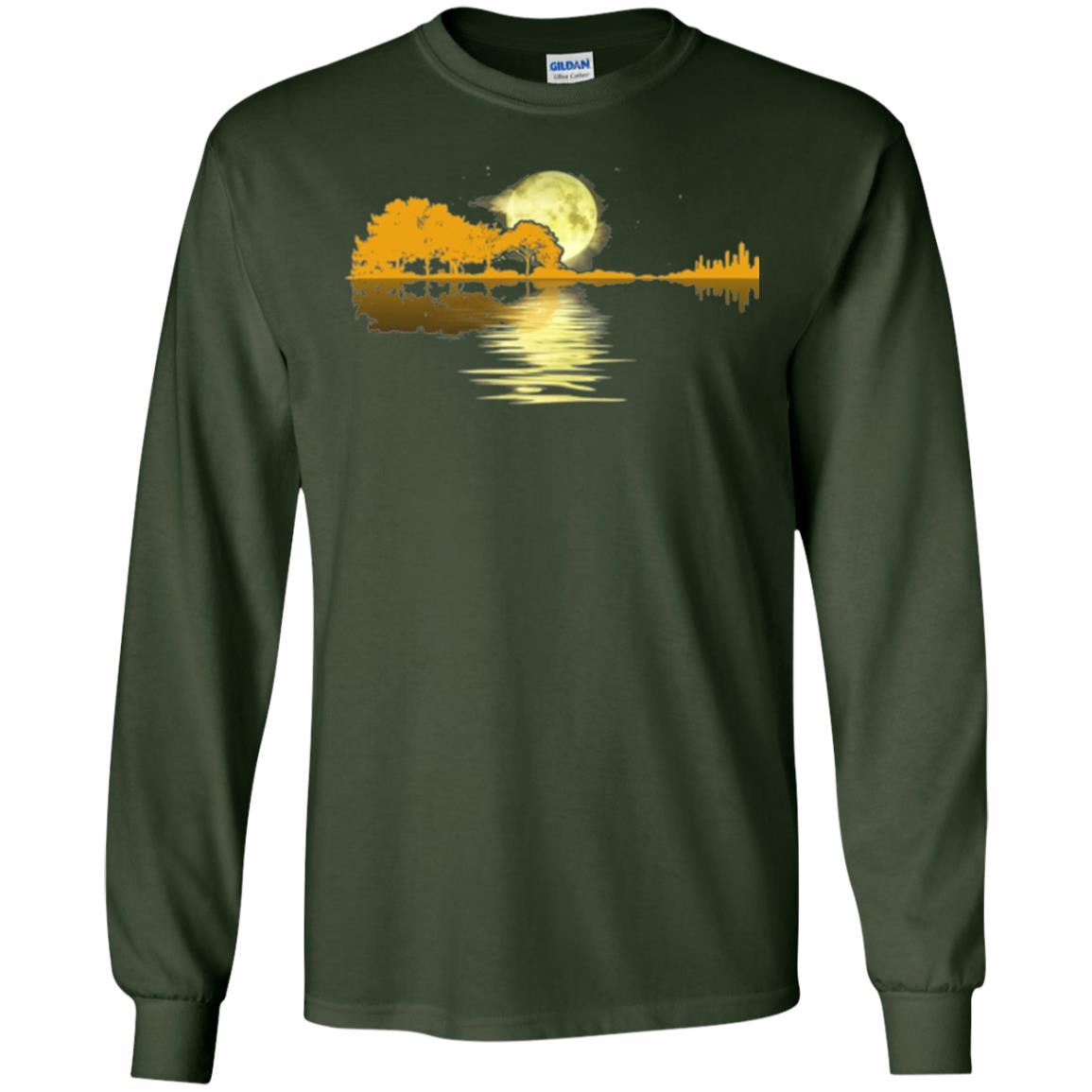 Guitar Lake Shadow T-shirt Forest Green