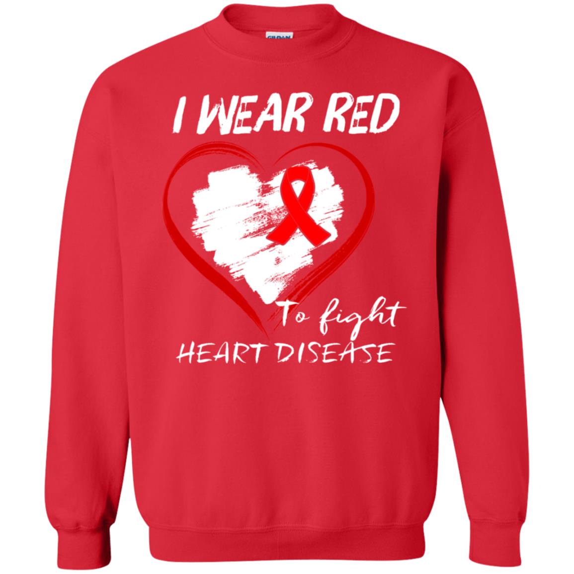 I Wear Red To Fight Heart Disease Shirt Red