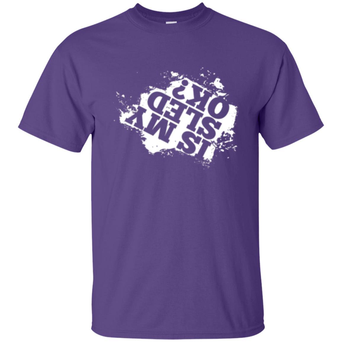 Snowmobile T-shirt Is My Sled Okay Purple