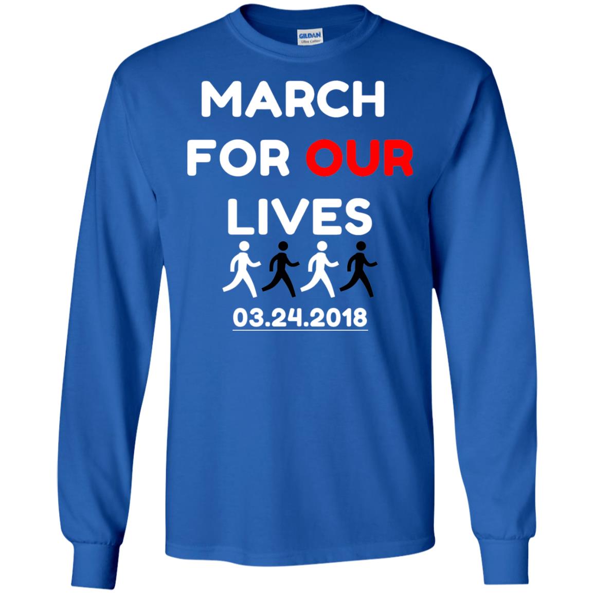 March For Our Lives Gun Control T-shirt Royal