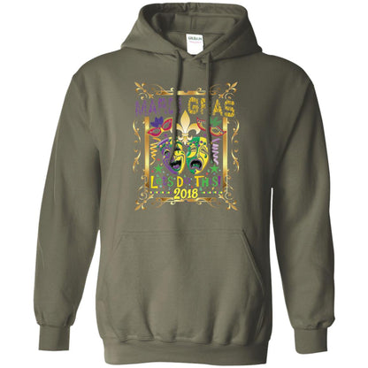 Fleur Symbol New Orleans Parade Mardi Gras T-shirt Military Green