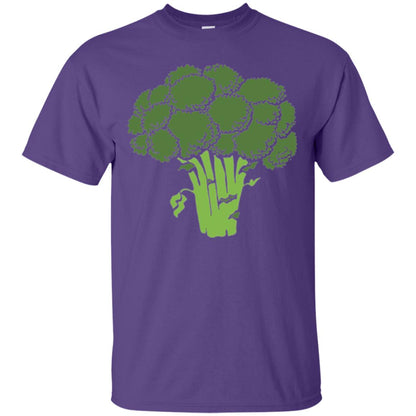 Broccoli Is Life T-shirt Funny Graphic Vegetable Purple