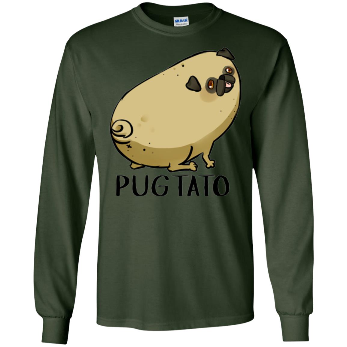 Dog Lovers T-shirt Pugtato Forest Green