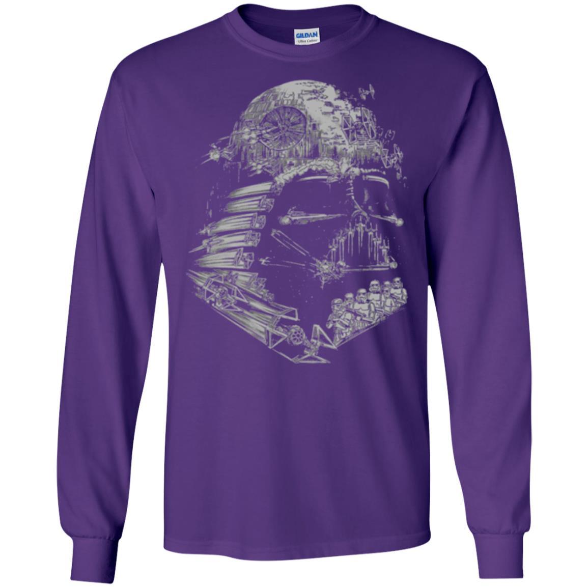 Film T-shirt Star Wars Darth Vader Build The Empire Graphic Purple