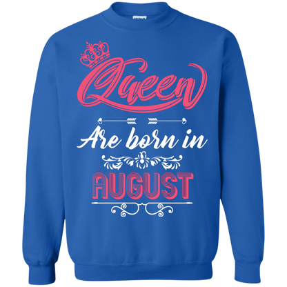 Brithday T-Shirt Queen Are Born In August Royal