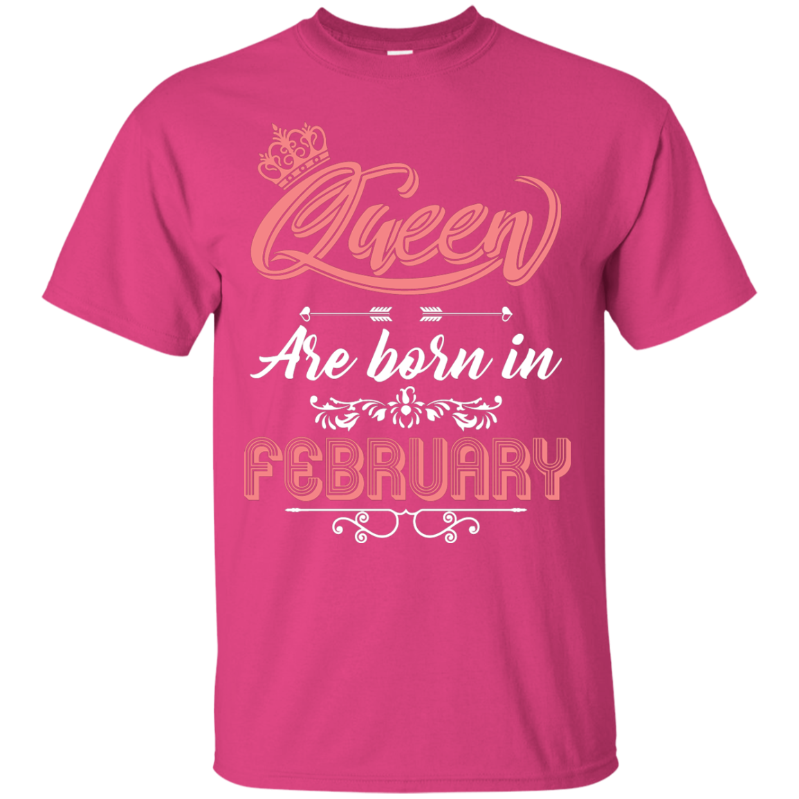 Brithday T-Shirt Queen Are Born In February Heliconia