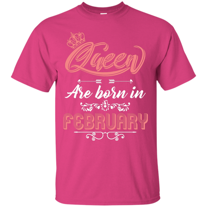 Brithday T-Shirt Queen Are Born In February Heliconia