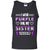 I Wear Purple For My Sister Alzheimer's Awareness ShirtG220 Gildan 100% Cotton Tank Top