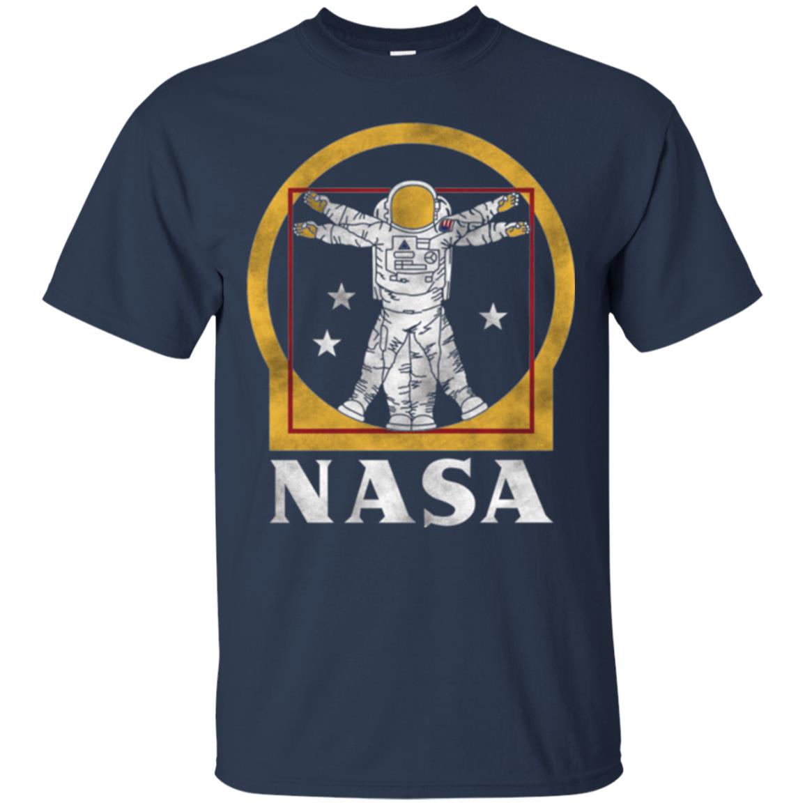 Nasa Vitruvian Astronaut Graphic T-shirt Navy