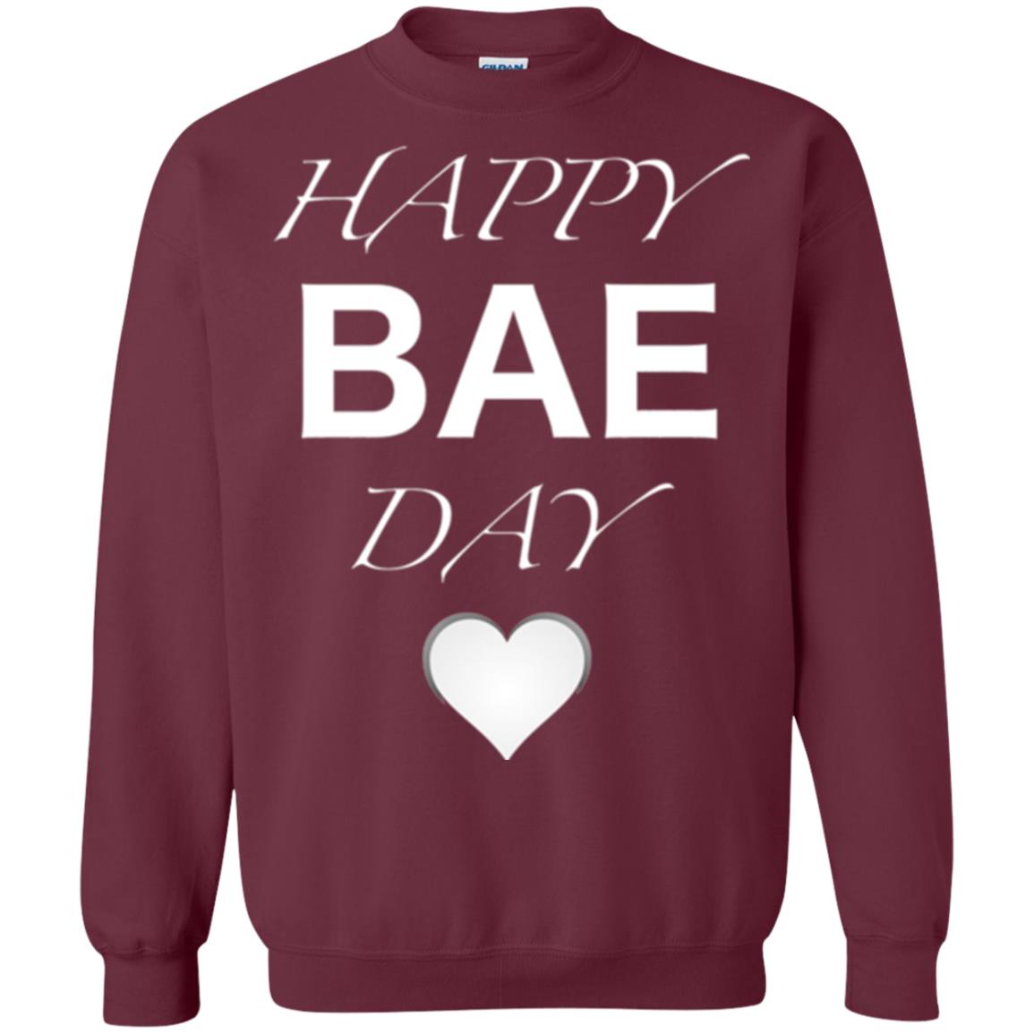 Valentine_s Day T-shirt Happy Bae Day Maroon