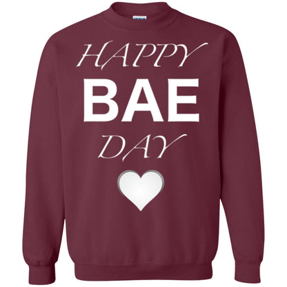 Valentine_s Day T-shirt Happy Bae Day Maroon