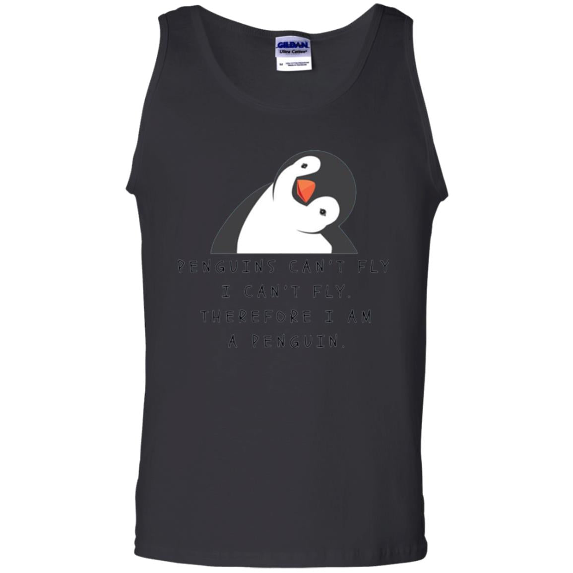 Penguins Lovers T-shirt Penguins Can_t Fly I Can_t Fly Therefore I Am A Penguin Black