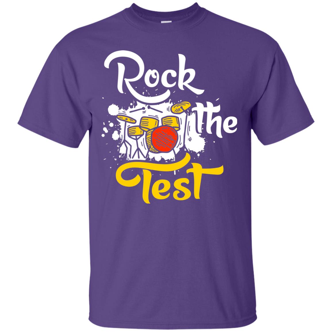 Musical Finals T-shirt Rock The Test Purple