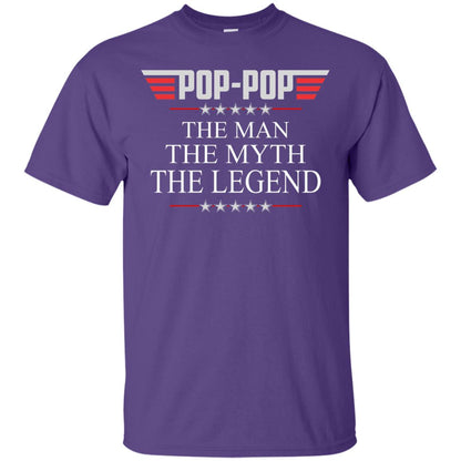 Pop-pop The Man The Myth The Legend Father_s Day T-shirt Purple