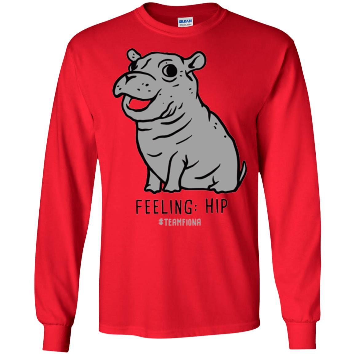Fiona Hippo Lover T-shirt The Hippo Feeling Hip #teamfiona Red