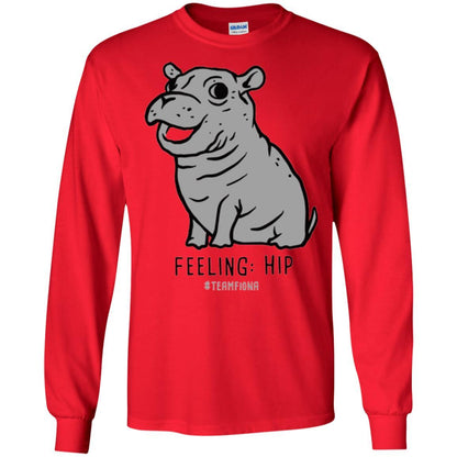 Fiona Hippo Lover T-shirt The Hippo Feeling Hip #teamfiona Red