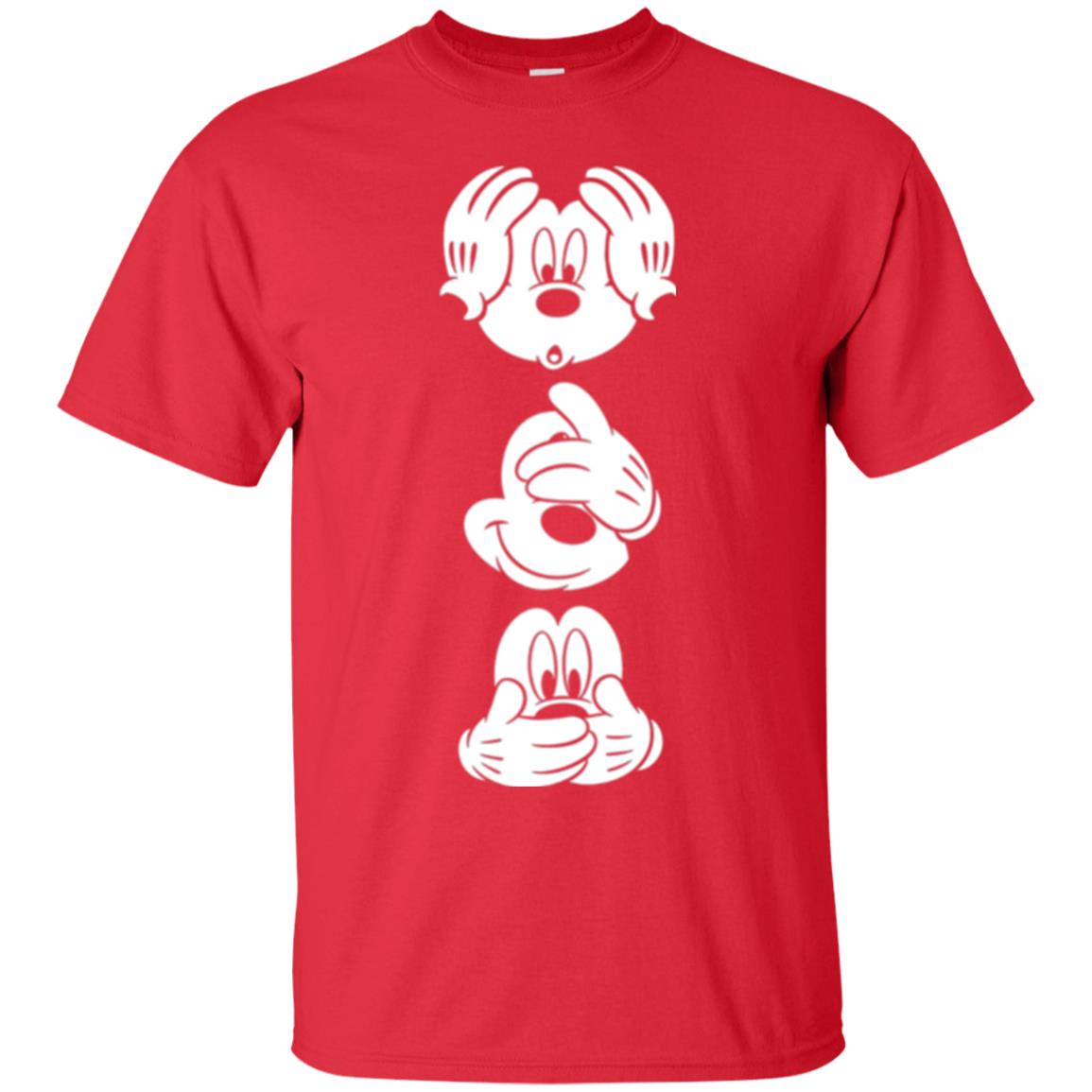 Cartoon T-shirt Disney Mickey Mouses Graphic Red