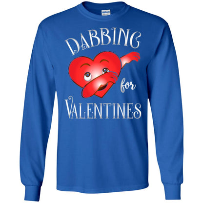 Valentines Day T-shirt Dabbing Heart T-shirt Royal